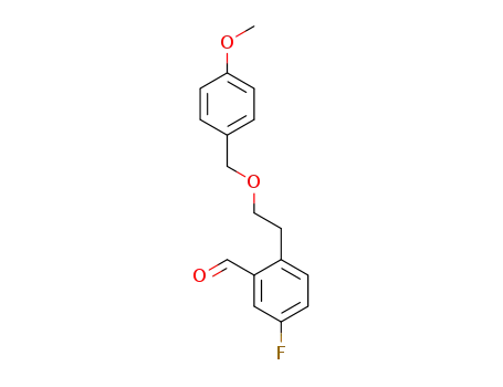 5-fluoro-2-(2-(4-methoxybenzyloxy)ethyl)benzaldehyde