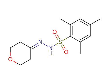 2,4,6-trimethyl-N'-(tetrahydro-4H-pyran-4-ylidene)benzenesulfonohydrazide