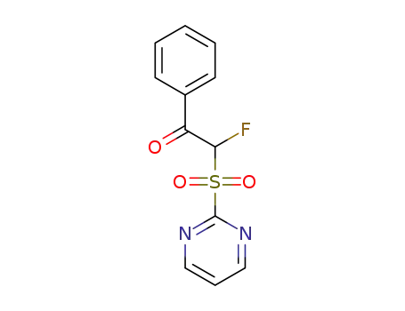 2-fluoro-1-phenyl-2-(pyrimidin-2-ylsulfonyl)ethan-1-one