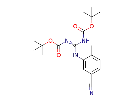 methyl 3-(2,3-bis( tert-butoxycarbonyl)guanidino)-4-methylbenzonitrile