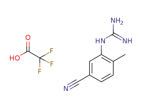 1-(5-cyano-2-methylphenyl)guanidine trifluoroacetate