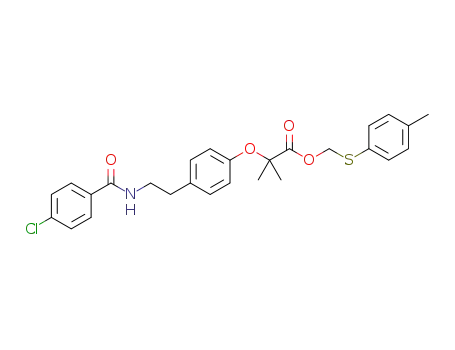 (p-tolylthio)methyl 2-(4-(2-(4-chlorobenzamido)ethyl)phenoxy)-2-methylpropanoate