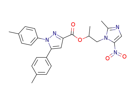1-(2-methyl-5-nitro-1H-imidazol-1-yl)propan-2-yl-1,5-di-p-tolyl-1H-pyrazole-3-carboxylate