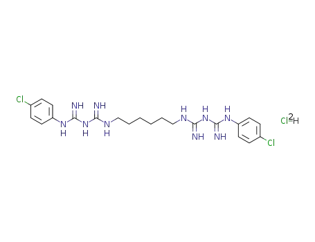 Molecular Structure of 3697-42-5 (Chlorhexidine hydrochloride)