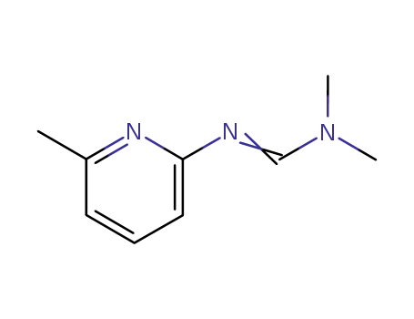 Molecular Structure of 36172-52-8 (Methanimidamide, N,N-dimethyl-N'-(6-methyl-2-pyridinyl)-)