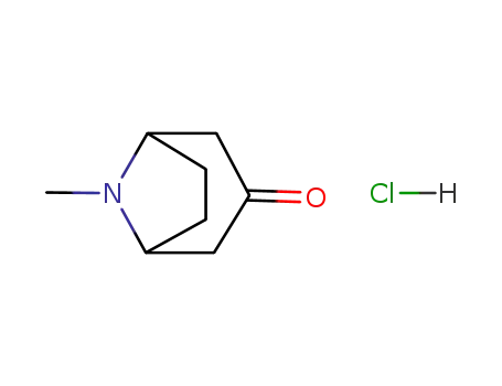 8-methyl-8-azabicyclo[3.2.1]octan-3-one hydrochloride (1:1)
