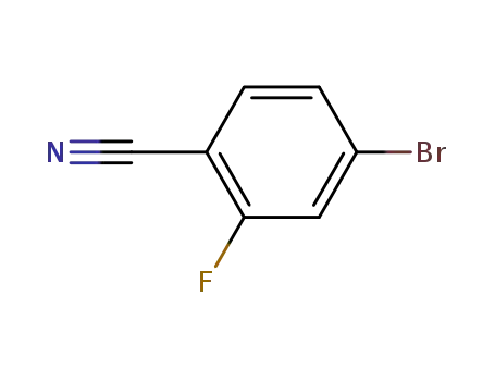 Molecular Structure of 105942-08-3 (4-Bromo-2-fluorobenzonitrile)