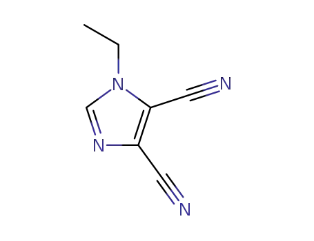 Molecular Structure of 133123-67-8 (1H-Imidazole-4,5-dicarbonitrile, 1-ethyl-)