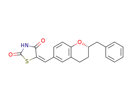 5-[1-((S)-2-Benzyl-chroman-6-yl)-meth-(E)-ylidene]-thiazolidine-2,4-dione