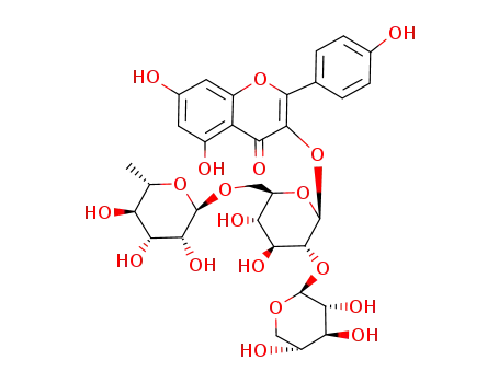 kaempferol 3-O-β-D-<2G-O-β-D-xylopyranosyl-6G-O-α-L-rhamnopyranosyl>glucopyranoside