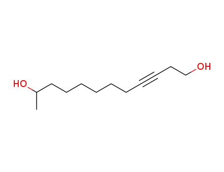 Molecular Structure of 100991-28-4 (3-Dodecyne-1,11-diol)