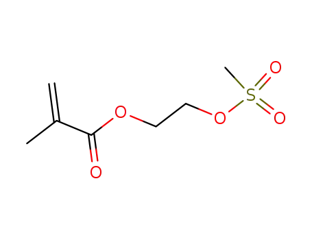 Molecular Structure of 16081-17-7 (2-Propenoic acid, 2-methyl-, 2-[(methylsulfonyl)oxy]ethyl ester)
