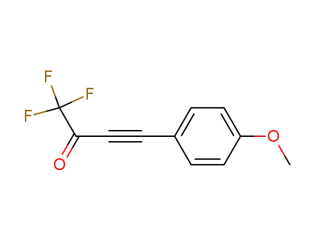 Molecular Structure of 89965-74-2 (3-Butyn-2-one, 1,1,1-trifluoro-4-(4-methoxyphenyl)-)