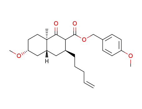 (3S,4aR,6R,8aR)-6-Methoxy-8a-methyl-1-oxo-3-pent-4-enyl-decahydro-naphthalene-2-carboxylic acid 4-methoxy-benzyl ester