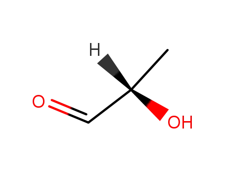 Molecular Structure of 3913-64-2 ([S,(+)]-2-Hydroxypropionaldehyde)