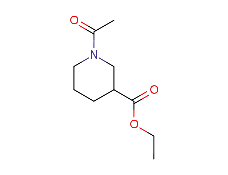 Molecular Structure of 2637-75-4 (3-piperidinecarboxylic acid, 1-acetyl-, ethyl ester)