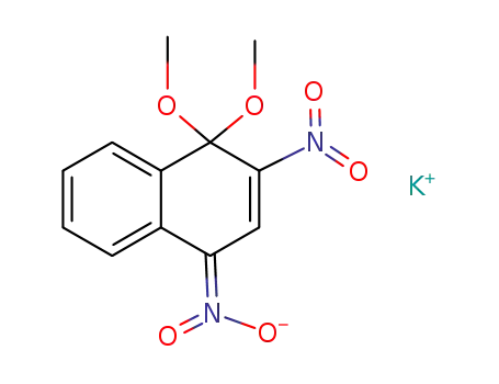 2-Nitro-4-aci-nitro-1,1-dimethoxy-1,4-dihydro-naphthalinkalium