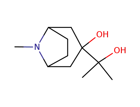 8-methyl-3-hydroxy-3-(1-hydroxy-1-methylethyl)-8-azabicyclo<3.2.1>octane