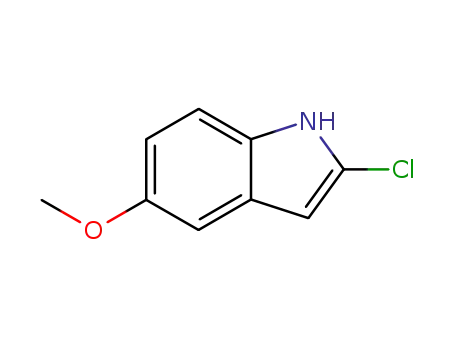 Molecular Structure of 119730-01-7 (1H-Indole, 2-chloro-5-methoxy-)