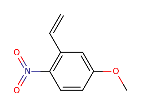 Molecular Structure of 126759-31-7 (Benzene, 2-ethenyl-4-methoxy-1-nitro-)