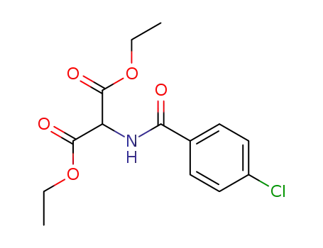 Molecular Structure of 81918-01-6 (Diethyl 2-[4-(chlorobenzoyl)amino]Malonate)
