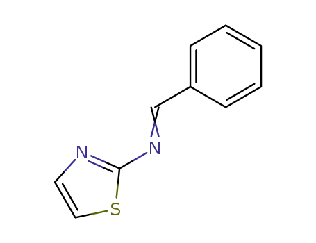Molecular Structure of 13243-76-0 (2-Thiazolamine, N-(phenylmethylene)-)