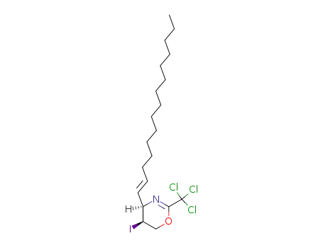 trans-5-iodo-4-tetradec-(1E)-en-1-yl-2-trichloromethyl-4,5-dihydro-1,3-oxazine