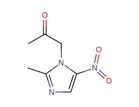 Molecular Structure of 31876-69-4 (1-(2-methyl-5-nitro-imidazol-1-yl)propan-2-one)