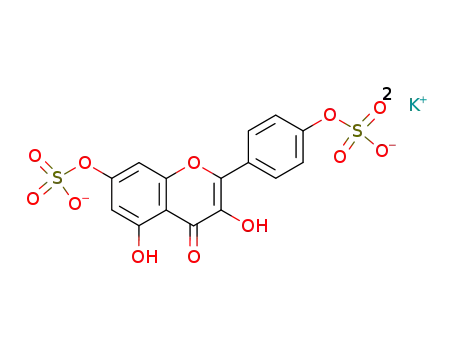 4H-1-Benzopyran-4-one,
3,5-dihydroxy-7-(sulfooxy)-2-[4-(sulfooxy)phenyl]-, dipotassium salt