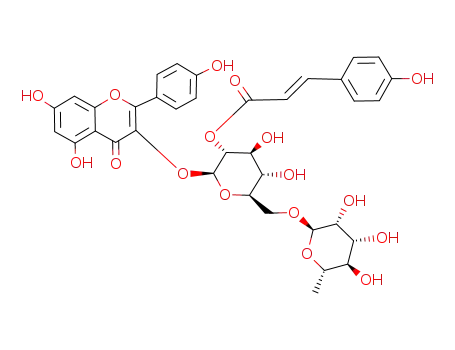 Kaempferol-3-O-<2Glc-(p-cumaroyl)-α-L-rhamnopyranosyl(1->6)-β-D-glucopyranosid>