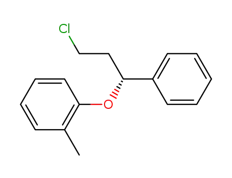 Molecular Structure of 114446-47-8 ((R)-3-Chloro-1-phenyl-1-(2-methylphenoxy)propane)
