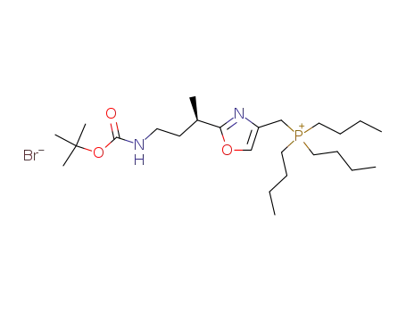 [2-((R)-3-tert-Butoxycarbonylamino-1-methyl-propyl)-oxazol-4-ylmethyl]-tributyl-phosphonium; bromide