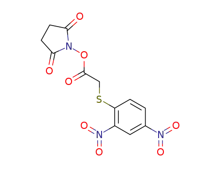 Molecular Structure of 93801-70-8 (2,5-Pyrrolidinedione, 1-[[[(2,4-dinitrophenyl)thio]acetyl]oxy]-)