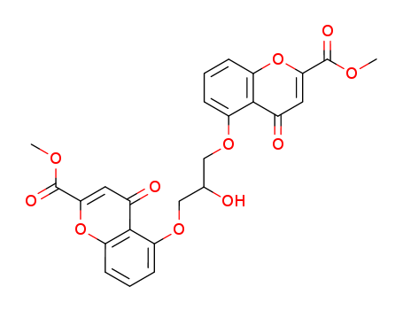 4H-1-Benzopyran-2-carboxylicacid, 5,5'-[(2-hydroxy-1,3-propanediyl)bis(oxy)]bis[4-oxo-, dimethyl ester(9CI)