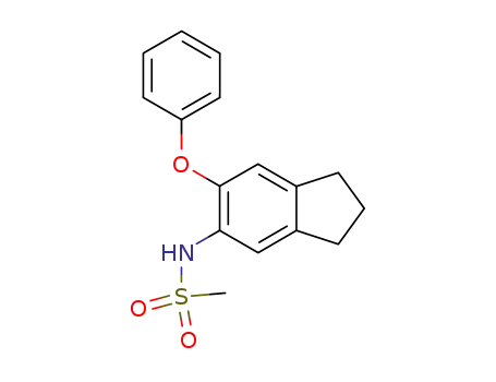 Molecular Structure of 75370-30-8 (N-(6-phenoxyindan-5-yl)methanesulfonamide)