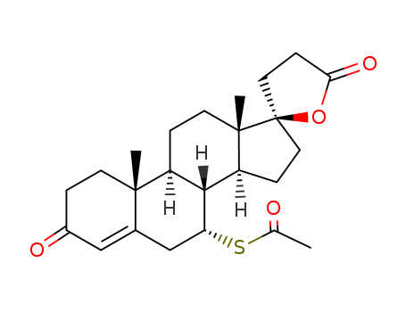17-Hydroxy-7-alpha-mercapto-3-oxo-17-alpha-pregn-4-ene-21-carboxylic acid-gamma-lactone-7-acetate