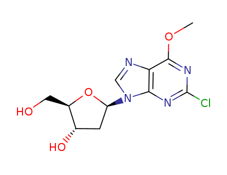 Molecular Structure of 146196-07-8 (Inosine, 2-chloro-2'-deoxy-6-O-methyl-)
