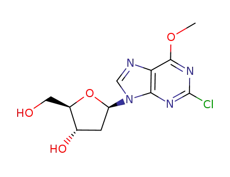 2-chloro-9-(2'deoxy-β-D-erythro-pentofuranosyl)-6-methoxy-9H-purine