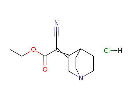 ethyl (1-azabicyclo<2.2.2>octan-3-ylidene)cyanoacetate hydrochloride