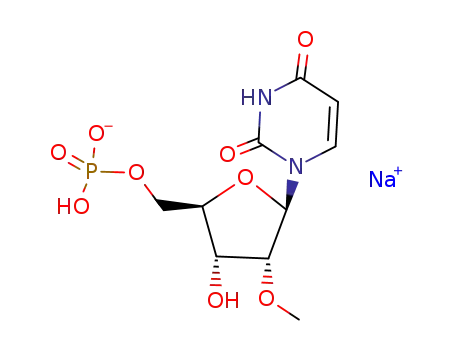 Molecular Structure of 142657-18-9 (5'-Uridylic acid, 2'-O-methyl-, monosodium salt)
