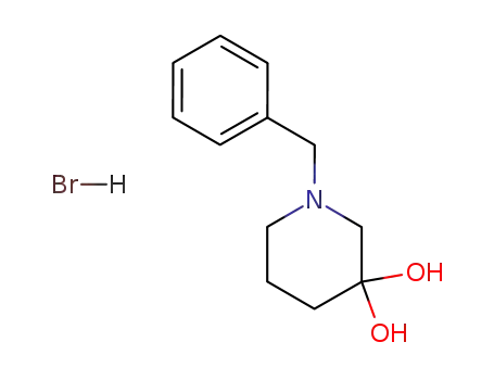 1-Benzyl-3,3-dihydroxypiperidine hydrobromide