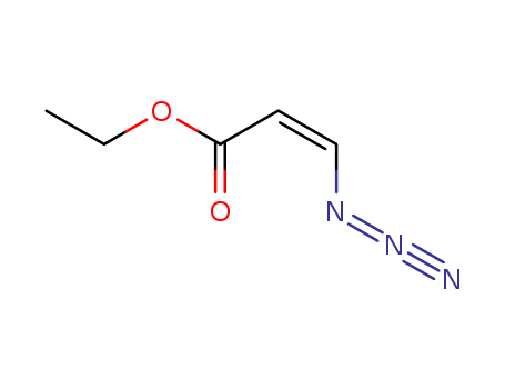 Molecular Structure of 116270-19-0 (2-Propenoic acid, 3-azido-, ethyl ester, (Z)-)