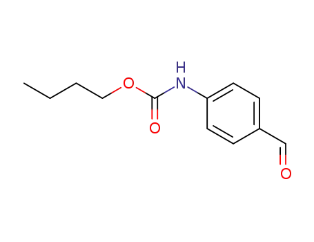 Molecular Structure of 81263-46-9 (Carbamic acid, (4-formylphenyl)-, butyl ester)