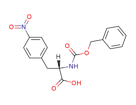 Molecular Structure of 17224-90-7 (L-Phenylalanine, 4-nitro-N-[(phenylmethoxy)carbonyl]-)