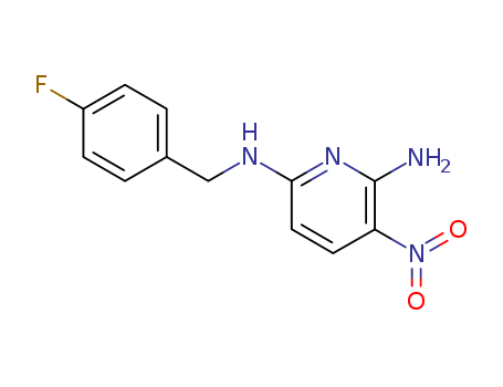 2-AMINO-3-NITRO-6-(4-FLUOROBENZYLAMINO)PYRIDINE
