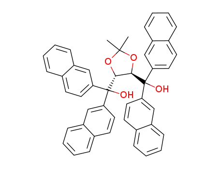 Molecular Structure of 137365-09-4 ((-)-2,3-O-ISOPROPYLIDENE-1,1,4,4-TETRA(2-NAPHTHYL)-L-THREITOL)