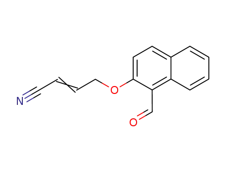 Molecular Structure of 83611-37-4 (2-Butenenitrile, 4-[(1-formyl-2-naphthalenyl)oxy]-)