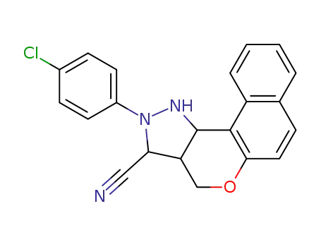 2-(4-Chloro-phenyl)-1,2,3,3a,4,11c-hexahydro-5-oxa-1,2-diaza-cyclopenta[c]phenanthrene-3-carbonitrile