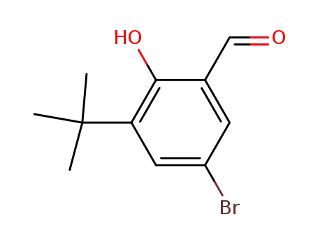 Molecular Structure of 153759-58-1 (5-bromo-3-tert-butyl-2-hydroxybenzaldehyde)