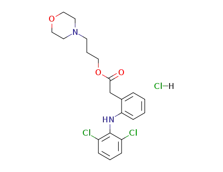 [2-(2,6-Dichloro-phenylamino)-phenyl]-acetic acid 3-morpholin-4-yl-propyl ester; hydrochloride